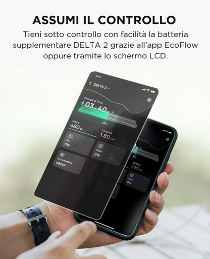 EcoFlow DELTA 2 Extra Battery, 1 kWh Extra Capacity for Home Emergency Power