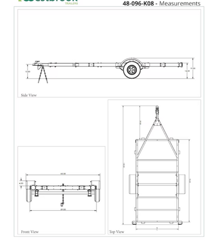Stirling 4.0-ft x 8 Steel Utility Trailer ( 1000.0-lb Capacity )