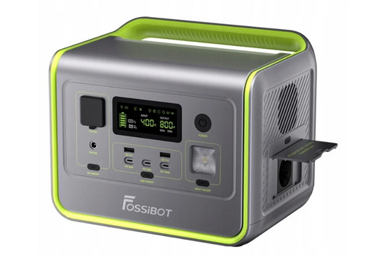 FOSSiBOT F800 Portable Power Station, 512Wh Solar Generator with LifePO4, 800W