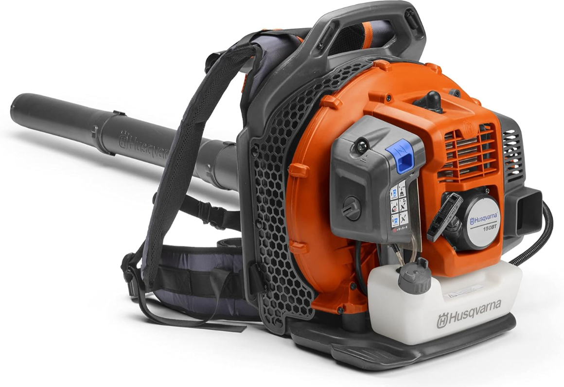 Husqvarna 150BT Gas Backpack Leaf Blower 51cc, 765 CFM, 270 MPH