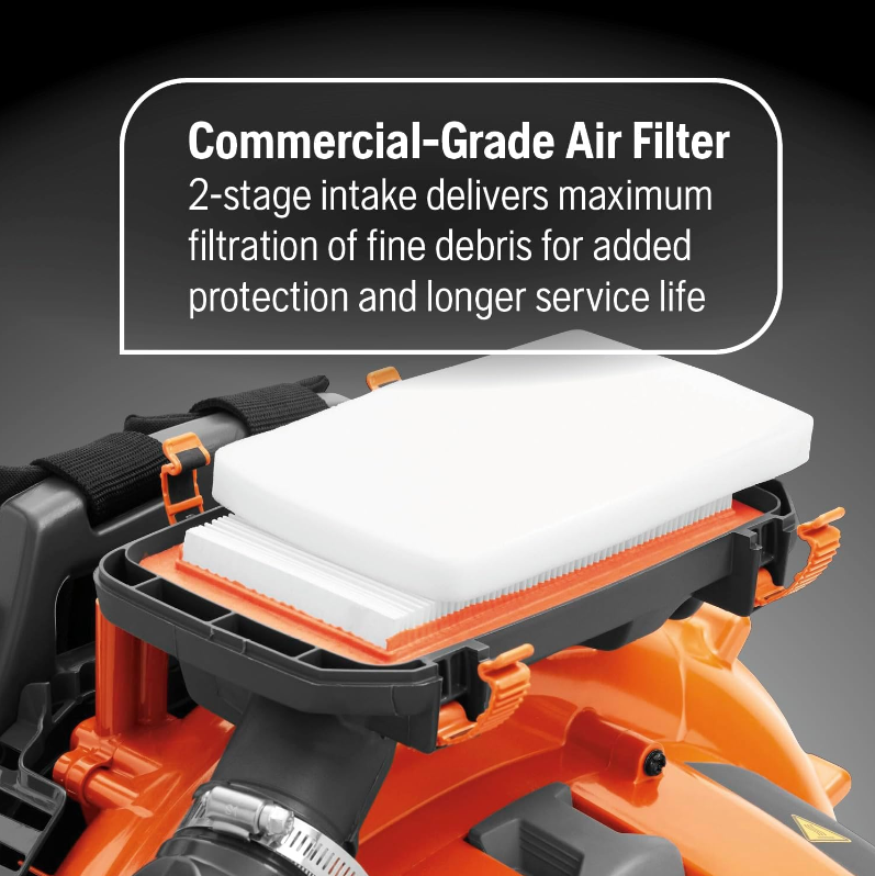 Husqvarna 580BTS Gas Backpack Leaf Blower – 75.6cc, 1000 CFM, 220 MPH