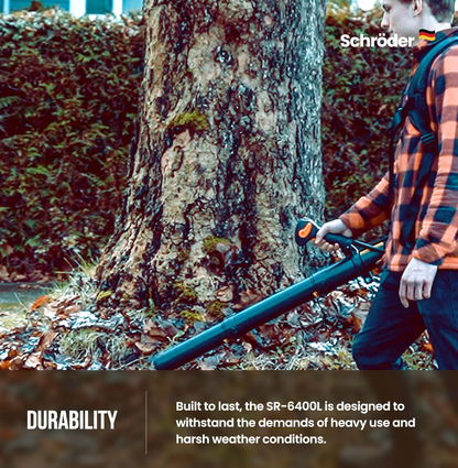 Schröder SR-6400L Backpack Gas Leaf Blower, 3.7 HP Engine