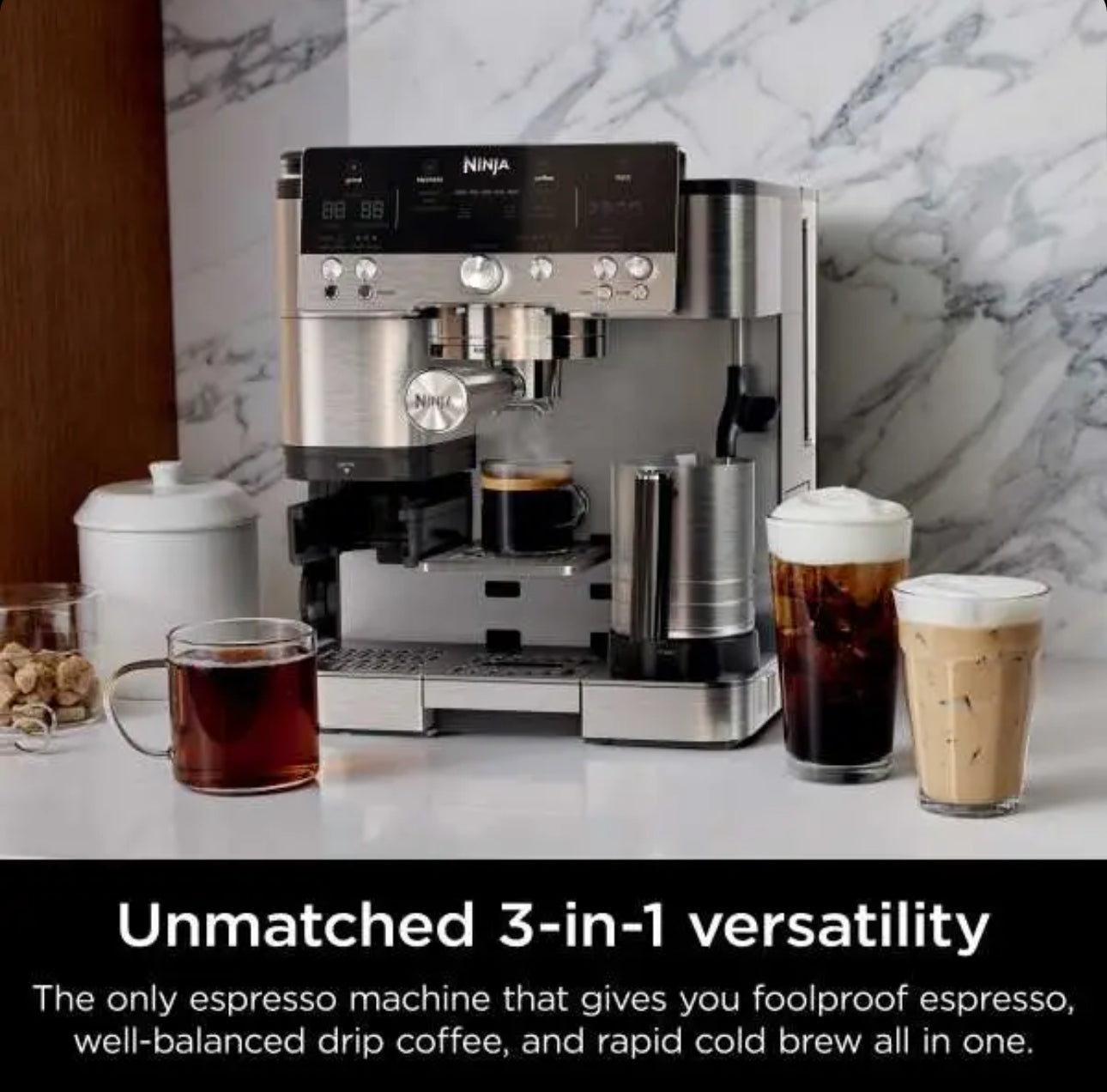 Ninja Luxe Cafe Premier Espresso Machine ES601UK