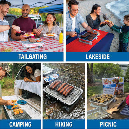 Pull Start Fire Grill Single Use Portable Disposable Charcoal BBQ With Pull Start Matchless Ignition