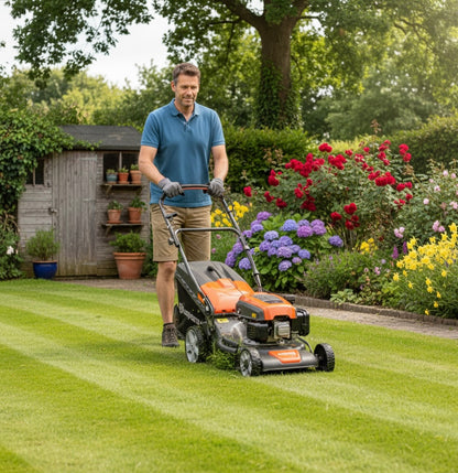 HUSQVARNA LC140SP lawnmower, 123 cc, cutting width 40 cm, 50 L collection bag