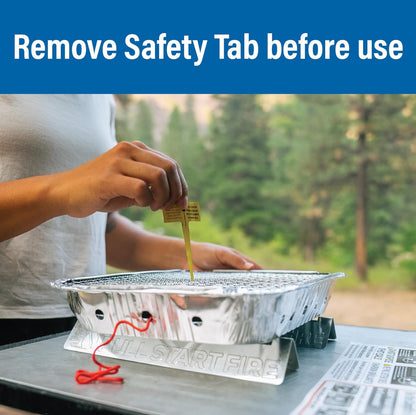 Pull Start Fire Grill Single Use Portable Disposable Charcoal BBQ With Pull Start Matchless Ignition