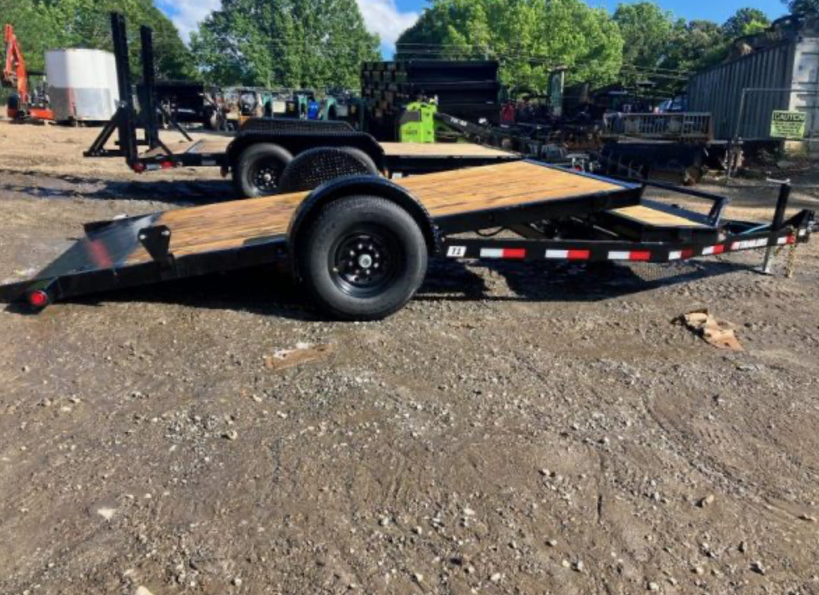 7 X 16 Interstate Full Bed Single Axle Tilt 7K Trailer