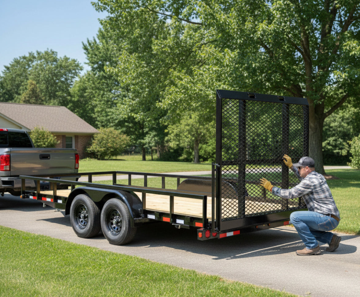 Big Tex Pro Series Tandem Axle Pipe Top Utility Trailer | 10PI