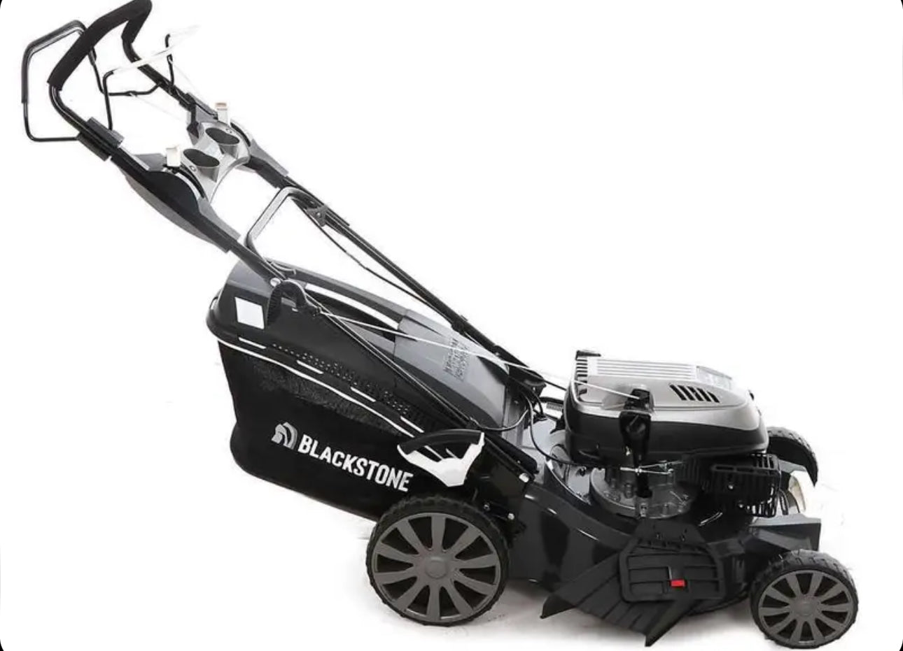 Blackstone SP530 Deluxe self-propelled lawnmower: collection, mulching, side discharge, rear discharge