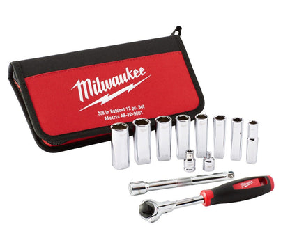 Milwaukee 2463-21RS M12 3/8-Inch Impact Wrench and Tire Inflator 1.5Ah Combo Kit