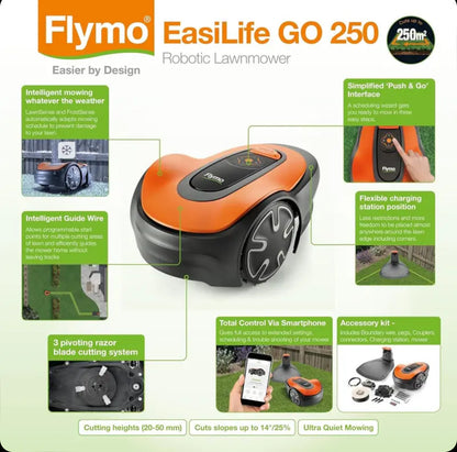 Flymo EasiLife 250 GO Robotic Lawn Mower