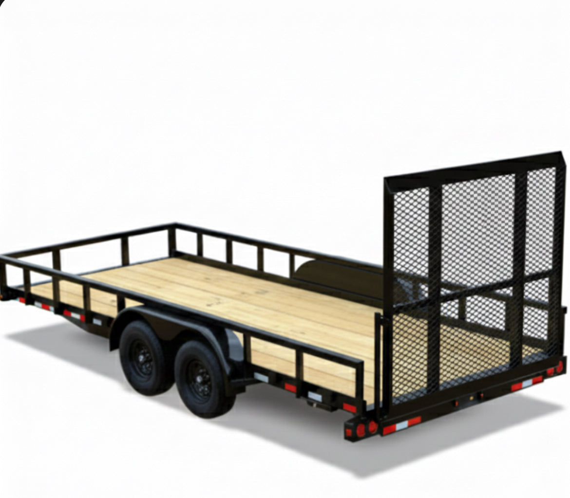 Big Tex Pro Series Tandem Axle Pipe Top Utility Trailer | 10PI