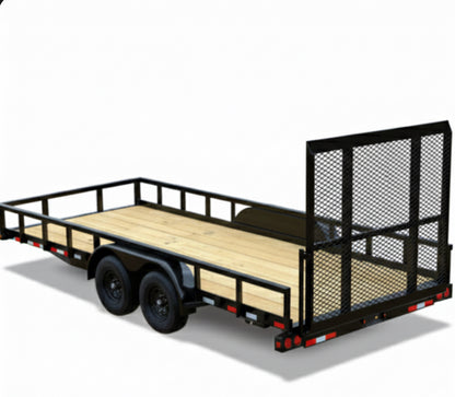 Big Tex Pro Series Tandem Axle Pipe Top Utility Trailer | 10PI