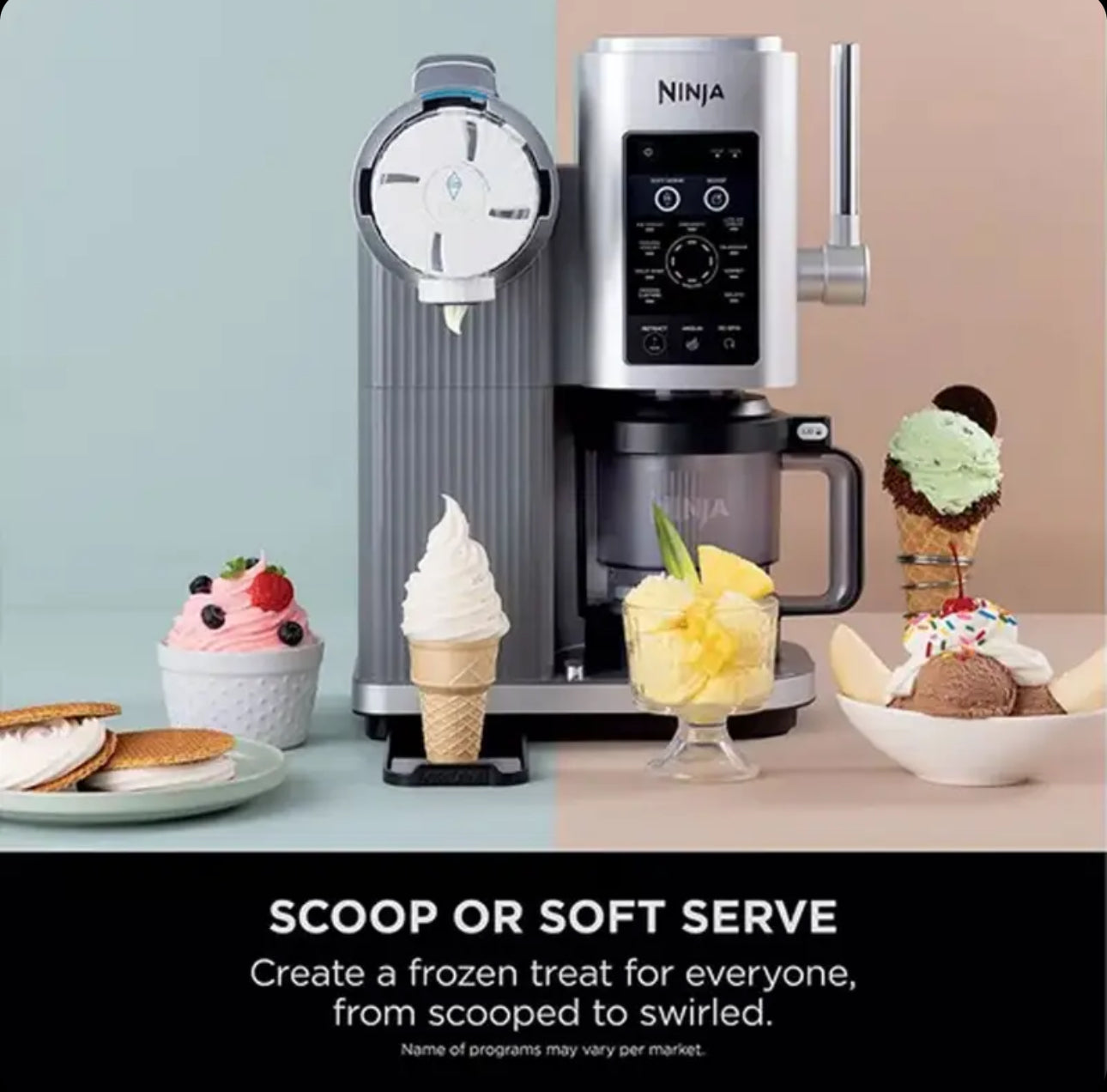 Ninja Swirl by CREAMi 13 in 1 Soft Serve & Ice Cream Maker