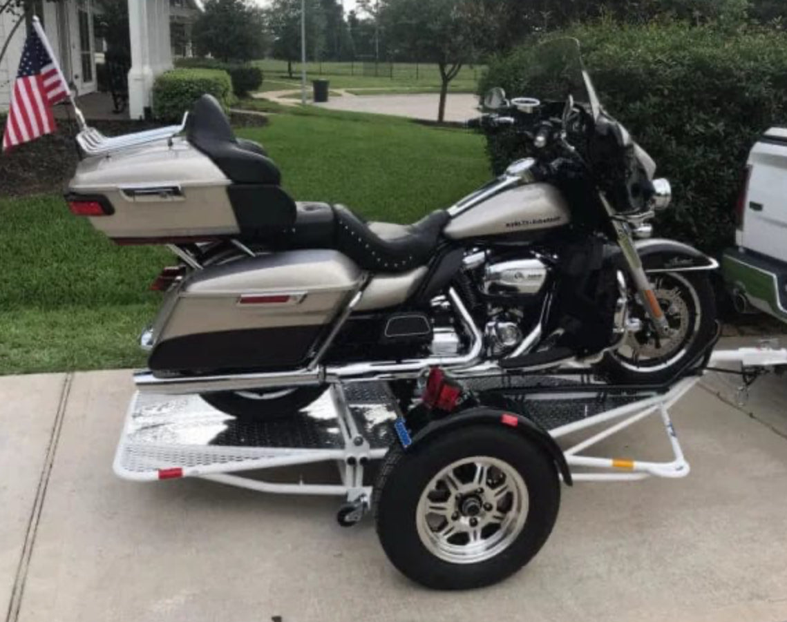 Single Ride-Up SRL Stand-Up™ Motorcycle Trailer