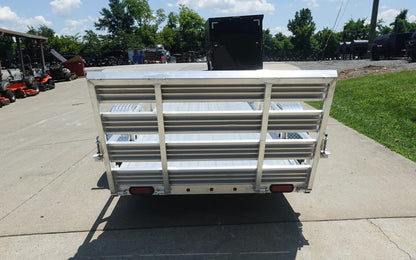 5′ x 10′ Aluminum Utility Trailer with Gate and Mag Wheels – 3500 lb Axle