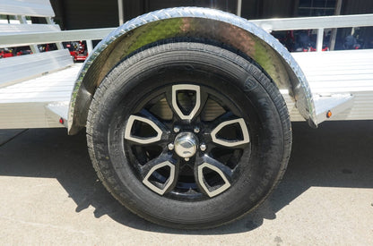 5′ x 10′ Aluminum Utility Trailer with Gate and Mag Wheels – 3500 lb Axle