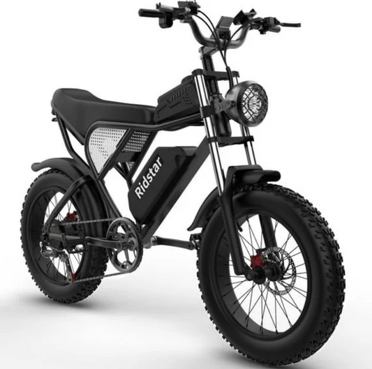 Ridstar Electric Bike for Adults 1500w 33mph,48v 20ah Electric Bicycle,20″ Fat Tire,7-Speed Mountain Bike Ul2849