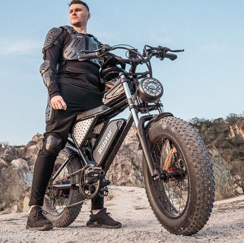 Ridstar Electric Bike for Adults 1500w 33mph,48v 20ah Electric Bicycle,20″ Fat Tire,7-Speed Mountain Bike Ul2849